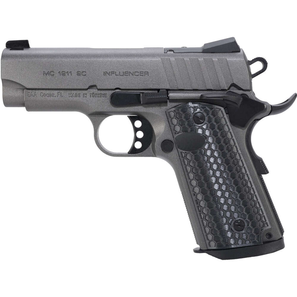 Handguns European American Armory MC1911SC Influencer 9mm INFLUENCER 9MM TUN 3.4" OR • 